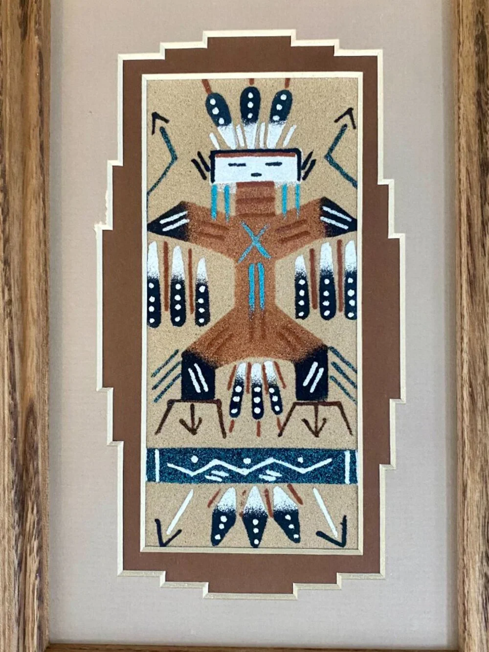 Navajo Sandpainting, Handmade, Authentic